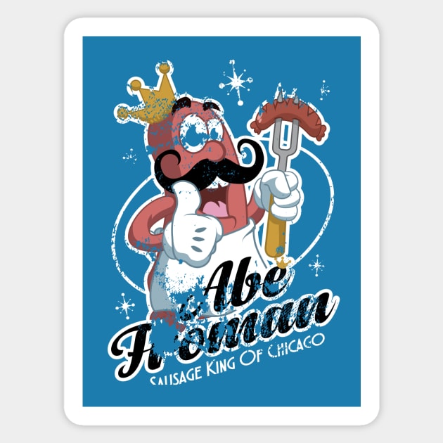 Sausage King of Chicago Sticker by CuddleswithCatsArt